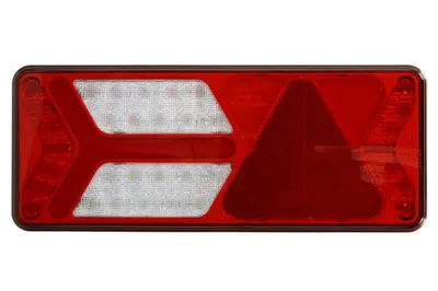 Stop spate stanga (LED, 12 24V, cu intermitent, cu far de ceata, marsarier, cu stop, lumina de parcare, reflector triunghiular, indicator dinamic, conector: 4x SuperSeal 2PIN AMP 7PIN) potrivit BPW