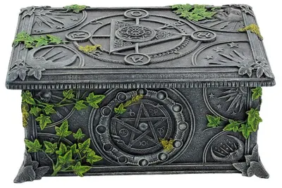 Cutie de tarot Nemesis Now Adult: Gothic - Wiccan Pentagram, 17.5 cm