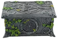 Cutie de tarot Nemesis Now Adult: Gothic - Wiccan Pentagram, 17.5 cm