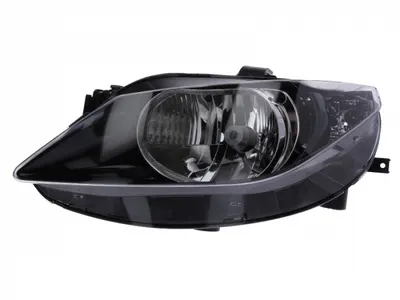 Far stanga (H4, electric, cu motoras, fundal negru) SEAT IBIZA IV, IBIZA IV ST