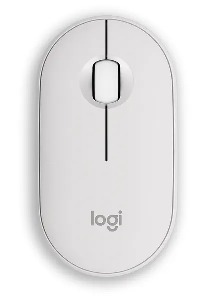 Mouse Logitech - Pebble Mouse 2 M350s, optic, fără fir, alb