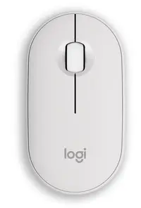 Mouse Logitech - Pebble Mouse 2 M350s, optic, fără fir, alb