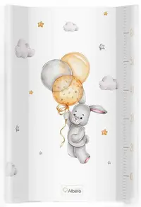 Salteluță tare de înfășat Albero Mio - 80 x 47 cm, Bunny