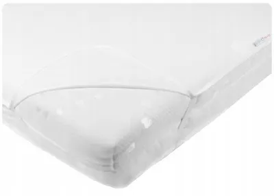Protectie impermeabila pentru saltea, cu benzi elastice de fixare la colturi, lavabila, antialergica si anti-acarieni, dimensiune 120 x 60 cm, white