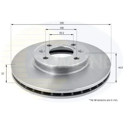 Disc frana COMLINE ADC2408V