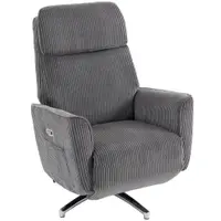 HOMCOM Fotoliu Relax Electric Reglabil cu Funcție de Șezlong, 2 Motoare, Rotativ, Fotoliu TV cu Port USB | Aosom Romania