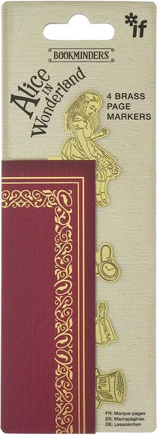 Semne de carte IF Vintage - Alice în țara minunilor, 4 buc