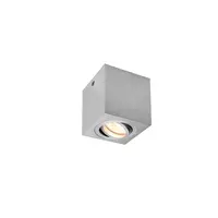 Corp iluminat TAVAN, TRILEDO de tavan Luminita GU10, Interior din aluminiu din aluminiu Montat pe suprafata lumenul Plafon, QPAR51, periat, max 10W,