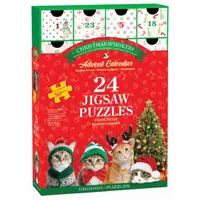 Calendar de Advent Pisici, 24 puzzle-uri, 50 piese
