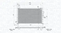 Radiator AC condensator potrivit OPEL ASTRA G, ASTRA G CLASSIC, ZAFIRA A 1.7D-2.2D 02.98-12.09