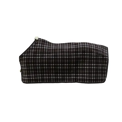Kentucky Fleece Paardendeken Heavy Check Printing Brown