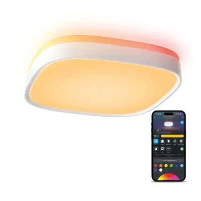 Plafonieră inteligentă Govee - H80A4C01, 30 cm, RGBWW+RGBIC, reglabilă