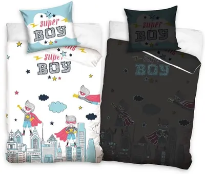 Dormitor iluminat pentru copii, set de 2 piese Sonne - Super Boy