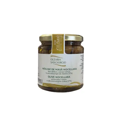 Masline Nocellara zdrobite in ulei de masline Olearia Sangiorgio