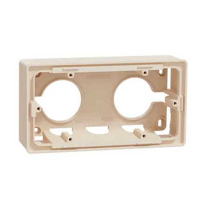 New Unica - doza - aparenta - 2 x 2 module - bej