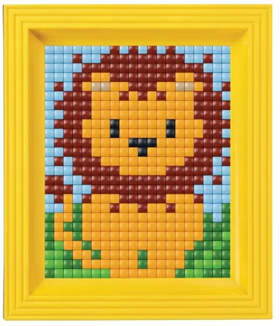 Set creativ cu cadru și pixeli Pixelhobby - XL, Lioness