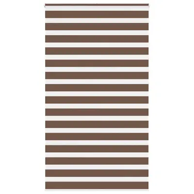 Gossi jaluzea tip zebra maro latime tesatura 130,9 cm poliester