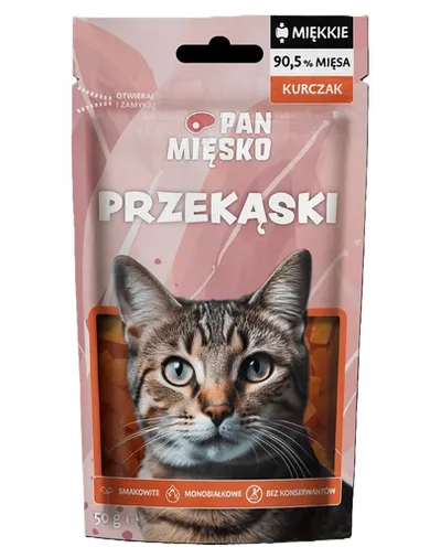 PAN MIĘSKO Gustare cu pui pentru pisici 50 g