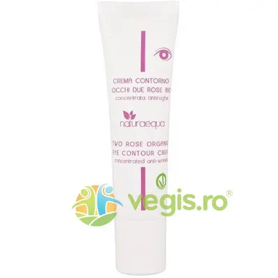 Crema pentru Contur Ochi Bio cu Trandafiri si Acid Hialuronic 30ml
