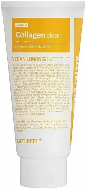Medi-Peel Spumă de curățare facială vegană Vitamin Collagen Clear, 300 ml