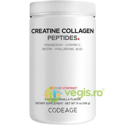 Formula Avansata cu Colagen Marin, Creatina si Nutrienti Esentiali cu Aroma de Vanilie 426g