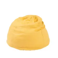 Fotoliu puf, BabyTrold, Markland Pure, Din muselina, Umplutura cu bilute, Husa detasabila, 12 luni+, 30 x 50 cm, Galben