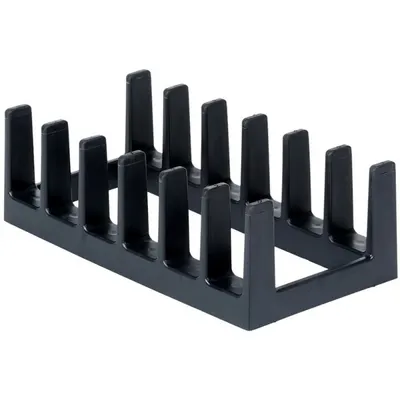 Suport pentru Vase, Plastic, 28 x 15 x 9 cm, Negru, Vilde