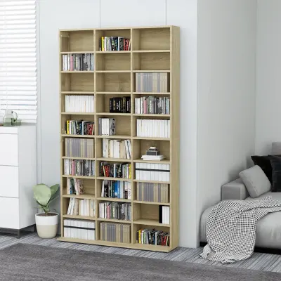 vidaXL Dulap pentru CD-uri stejar sonoma 102x23x177,5 cm lemn compozit