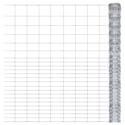 vidaXL Gard de grădină, argintiu, 50x1,6 m, oțel galvanizat
