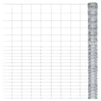vidaXL Gard de grădină, argintiu, 50x1,6 m, oțel galvanizat