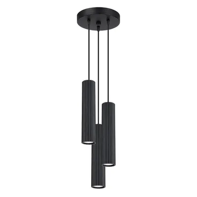 Lustră neagră ø 19,5 cm Gleam – Sollux