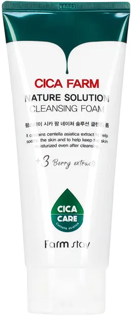 FarmStay Cica Farm Spumă de curățare facială Nature Solution, 180 ml