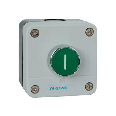 Buton cu Arc de Revenire B102 1no Ip44 Verde