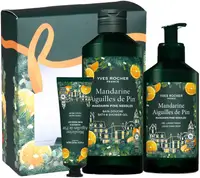 Yves Rocher Mandarine Aiguilles de Pin Set - Gel de duș, Săpun și Cremă de mâini, 400 + 190 + 30 ml