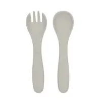 Set Kikka Boo Furculita si Lingura Platinum Silicone Sand 6 luni +