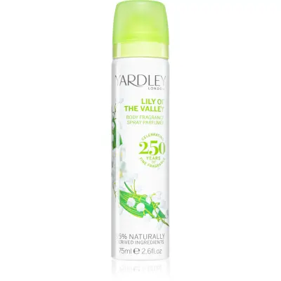 Yardley Lily Of The Valley deodorant spray pentru femei 75 ml