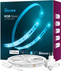 Bandă LED inteligentă Govee - H615A, RGB, Wi-Fi + Bluetooth, 5 m, multicoloră