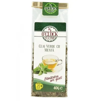 5 O'Clock Tea Ceai verde cu menta 40g