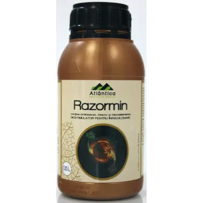 Razormin 0.5 L, biostimulator de inradacinare foliar/irigare, Atlantica, aminoacizi+ Azot+ Fosfor pentru pomi fructiferi, vita de vie, legumicultura, agricultura, culturi hidroponice, pepiniere, plante ornamentale - Default Title