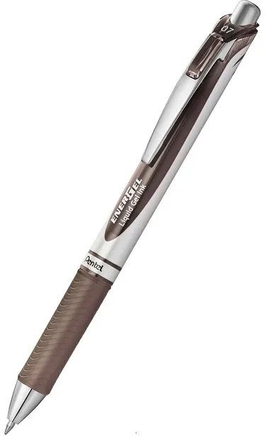 Roller automat Pentel Energel BL 77 - 0.7mm, rosu-maro