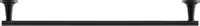 Bara prosop Duravit Starck T 0099424600, montare pe perete, 600 mm, metal, Negru mat