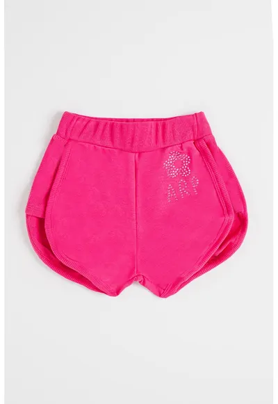Pantaloni scurti cu paiete - Roz inchis