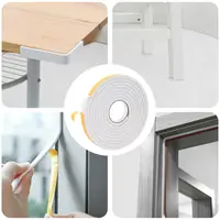 vidaXL Bandă din spumă autoadezivă 10 buc. Alb 15mm x 5m Spumă CR