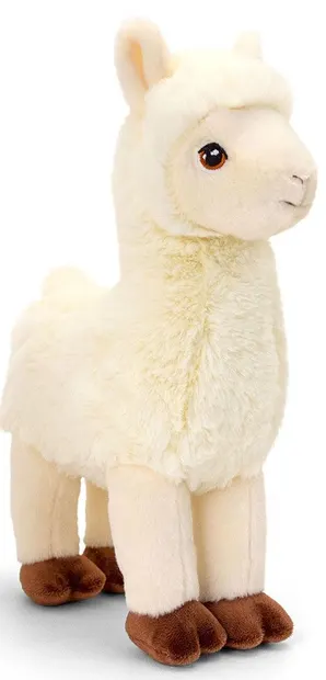 Jucarie ecologica de plus Keel Toys Keeleco - Lama, 25 cm