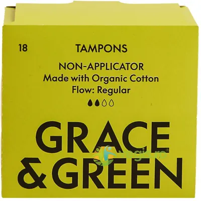 Tampoane din 100% Bumbac Organic Normal 18buc