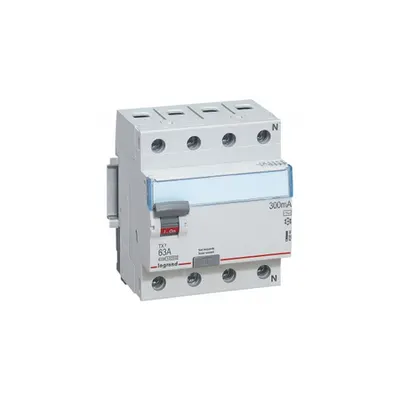 Intrerupator diferential RCCB TX³ - 4P 400 V~ - 300 mA - 63 A - AC type - nu accepta auxiliare
