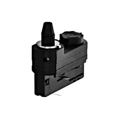 3-phase Adapter with strain relief black Plastic