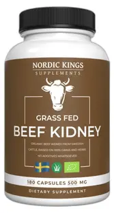 Grass Fed Beef Kidney, 180 capsule, Nordic Kings