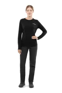 Koszulka damska Andali Ls Women - Black - Light Grey