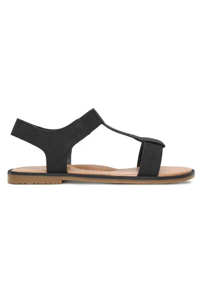 Sandale dama negru - material sintetic - design modern